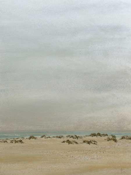 Artwork by Ab the Flagman, Sand and Sky, Made of Textured Oil