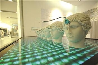 Shopping malls become an unexpected art space