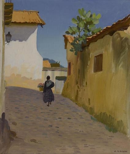 Street in Taxco by Arthur Grover Rider