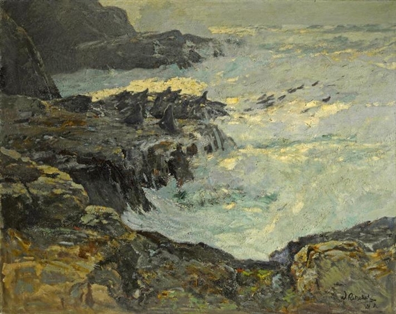 William Ritschel | Evening Tide, California Coast (1926) | MutualArt