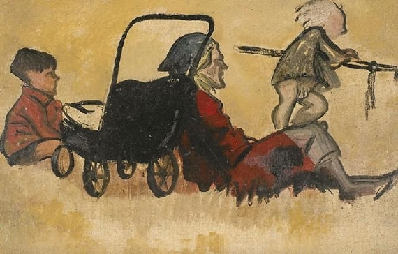 At The Playground by William Dobell