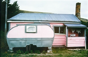 Pink Caravan, Harwood, Otago Peninsula - Robin Morrison