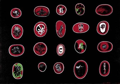 4 x 5 (ID) by Shane Cotton, 2001