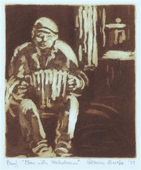 3 works: Music In Doolin, Man With Melodeon And Another Similar - Patricia Burke Grogan