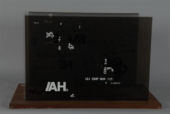 Not Wanting To Say Anything About Marcel, Plexigramm I by John Cage, 1969