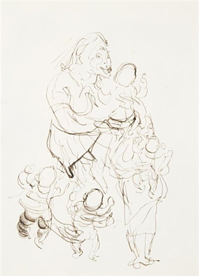 4 works: Figure Studies by William Dobell