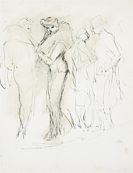 8 Works: Figure Studies on paper