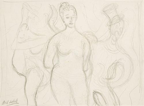 Study for 'The Tattooed Lady