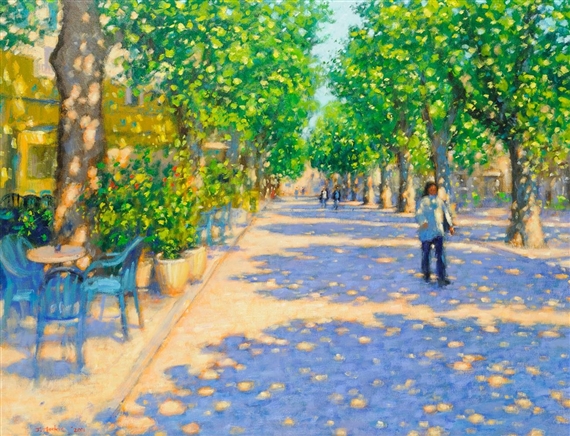 Saturday morning, Agde by John Mackie, 2001