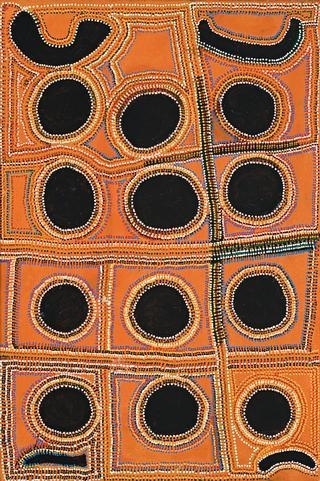 Artist's Country near Balgo Hills by David Hall Tjangala, 1995