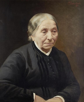 Portrait of Caroline Joyce, nee Tibaldi (1808-1904) - Periclis Prossalendis