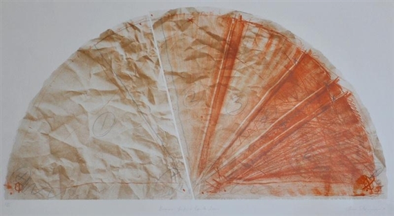 Brown Paper & Conte Fan by Tim Storrier, 1981