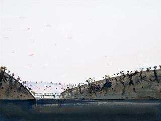 Bridge on the Murrumbidge River by Fred Williams, 1977