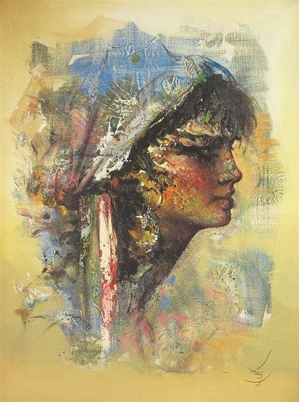 Portrait of a young woman by Anoush Rahnavardkar