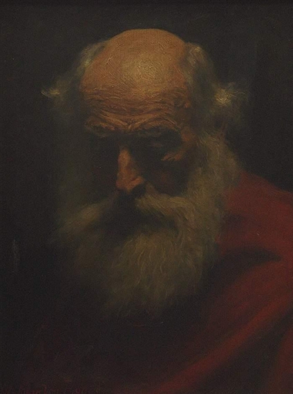 Half-length portrait of a scholar by Walter von Bongé