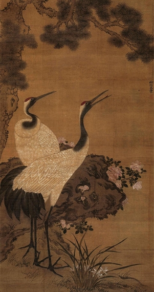 CRANE AND PINE - Lv Tang
