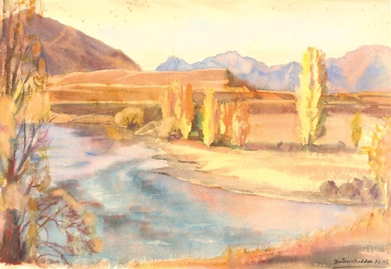Mount Maud, the Hawea Hills by Beatrice Seddon, 1954