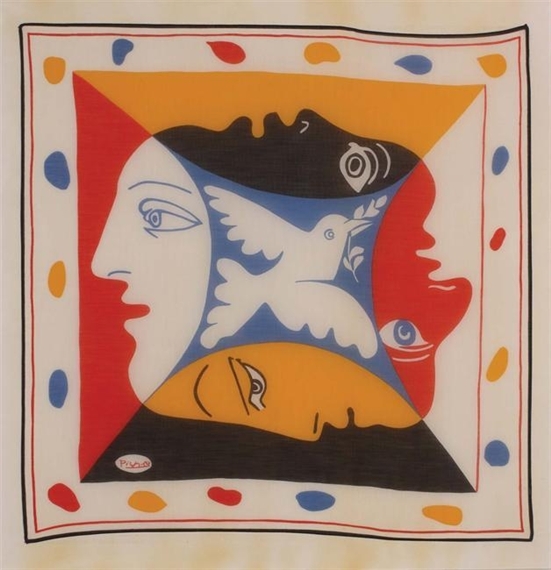 Pablo Picasso Figure with Doves MutualArt