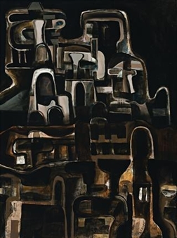People above the city - Jan Senbergs