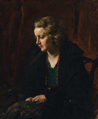 Artwork by John Longstaff, Portrait of miss hendrie, Made of Oil on canvas