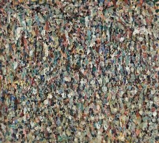 Non-objecttive painting by Ralph Balson, 1958