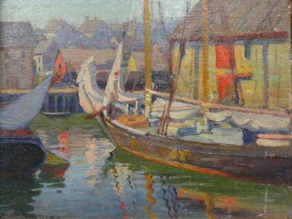 Jane Peterson | Harbor Scene | MutualArt
