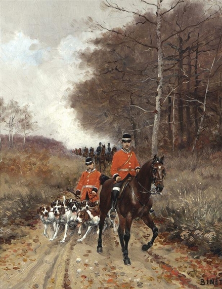 Crew in the forest, the Saint-Sauveur, Manche by Adolphe-Gustave Binet