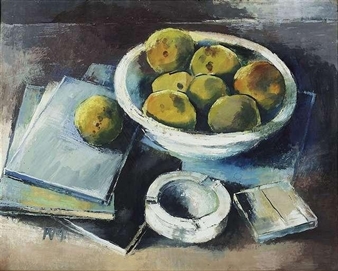 Stilleben: Schale mit Äpfel - Robert Mayer