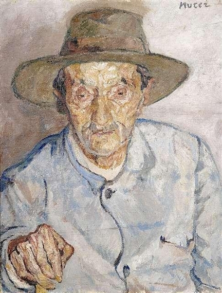 Mann mit Hut by Maria-Mela Muter