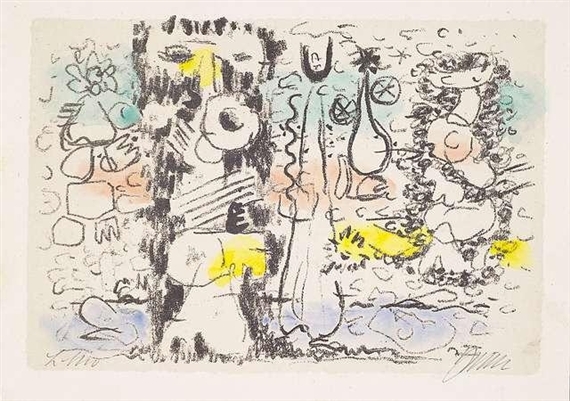 8 Works: Willi Baumeister - 8 Originallithos by Willi Baumeister, 1947