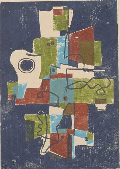 Komposition in Kreuzform by Heinrich Wildemann, 1951