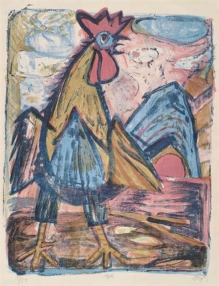 Hahn by Otto Dix, 1952