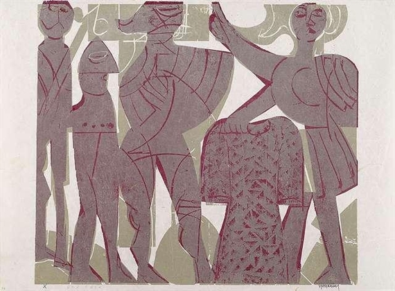 14 Works: Polnischer Kreiszweg by HAP  Grieshaber, 1967