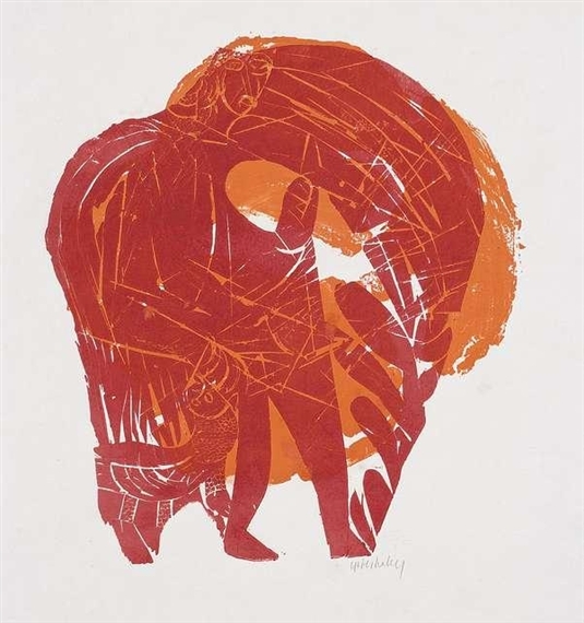 Schreitender by HAP  Grieshaber, 1965