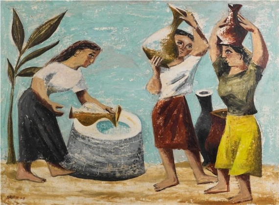 Water Carriers by Elaine Haxton, 1949