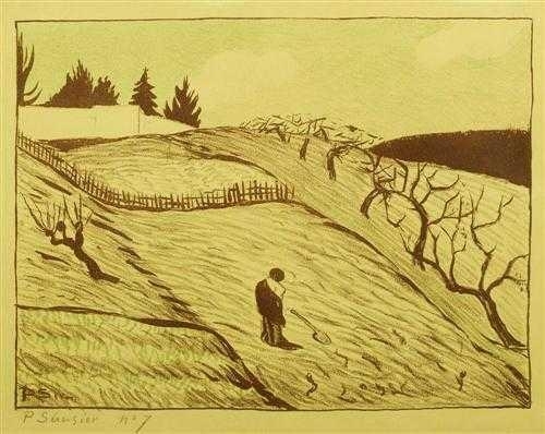 Paysage - La fin du jour by Paul Sérusier