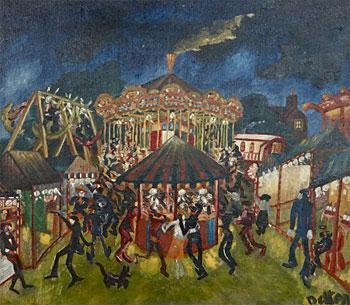Artwork by Leslie F. Belton, The Carnaval, Made of Oil on canvas