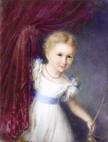 The curtain call by August Albrecht Christian Tischbein, 1840