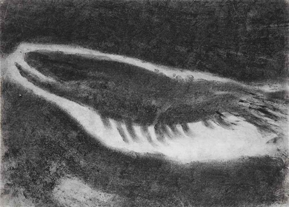 9 works: Tiere Sterben by Miriam Cahn, 1989