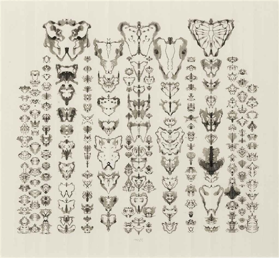 Inkblot drawing (11/21/93) by Bruce Conner, 1993