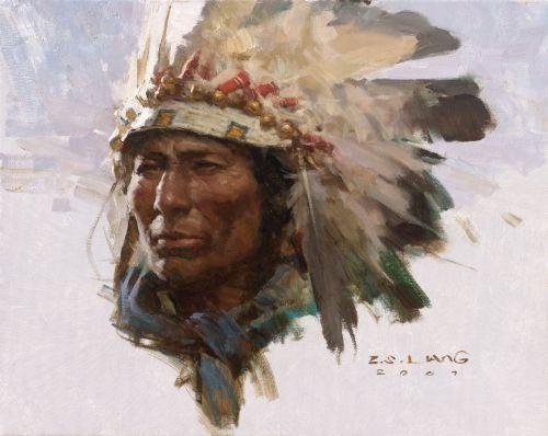 Z.S. Liang | Lakota Warchief | MutualArt