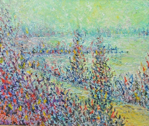 Lakeside Pathway by Charles Melohs, 1970