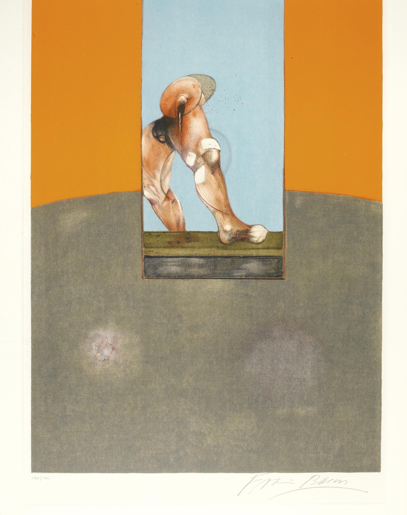 Triptych: centre panel by Francis Bacon, 1989