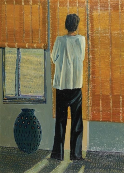 Figure in a Romm by Avraham Pesso
