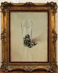 Still Life Study of Shells in a Glass - Petrus Valckx