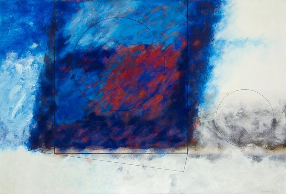 Artwork by Milan Mrkusich, 1962 No. 7 (Elements), Made of oil on canvas