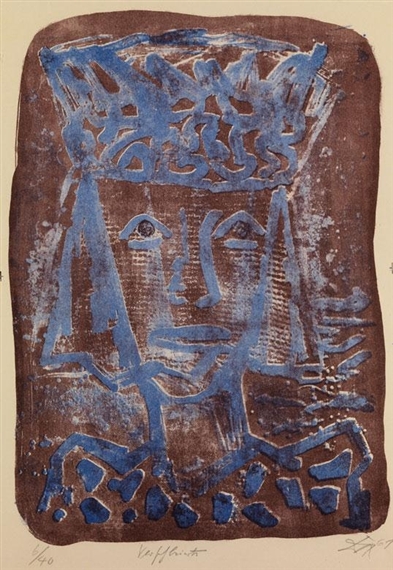 VERSCHLEIERTE by Otto Dix, 1961