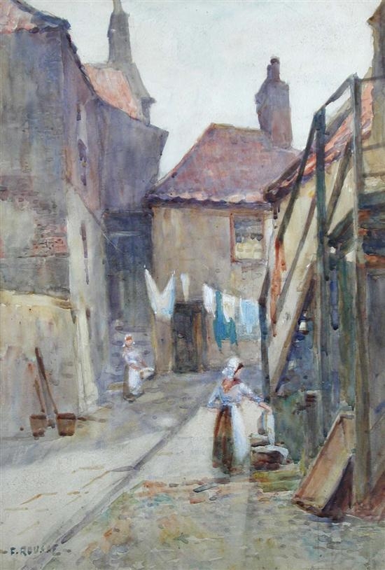 Frank Rousse | Two Scenes of Whitby | MutualArt