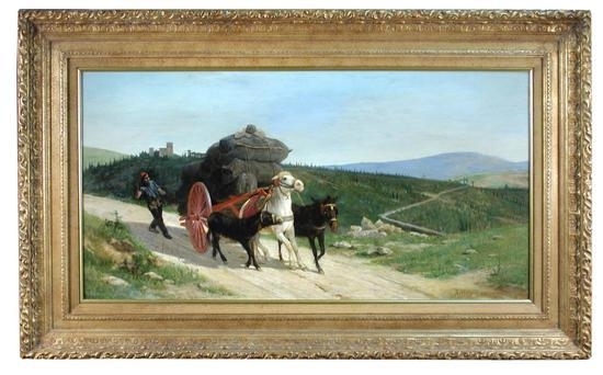 Tuscan Landscape with a Pony Cart by Arthur Lemon