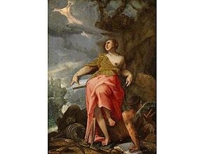 Female Allegorical Shape a Rock by Bartholomeus Spranger